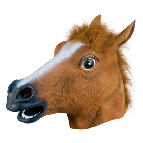 Lófej halloween, farsangi gumi jelmez maszk Lófej halloween, farsangi gumi jelmez maszk