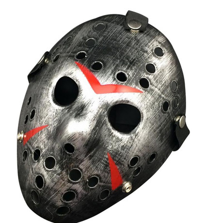 Péntek 13 - Jason Vorhees farsangi maszk - Halloween ezüst Péntek 13 - Jason Vorhees farsangi maszk - Halloween ezüst