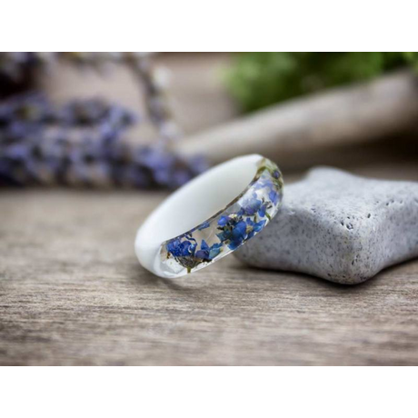 Kéknefelejcs műgyanta gyűrű