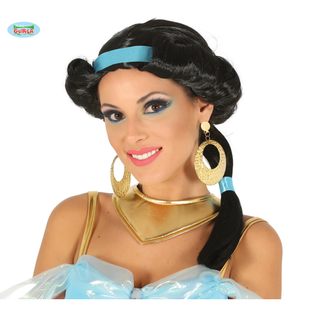 Aladdin - Jasmine, Jázmin hercegnő halloween farsangi jelmez kiegészítő - paróka