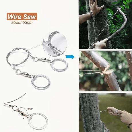 22 részes SOS túlélő készlet – Outdoor kemping és túrázó szett