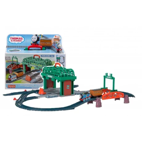 Fisher Price Thomas és barátai Knapford állomás vonat szett