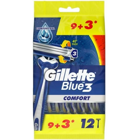 Gillette Eldobható borotva készlet - Gillette Blue 3 Comfort 12 db