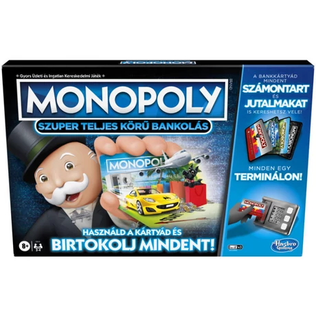 Hasbro Monopoly Szuper teljes körű bankolás (E8978165)