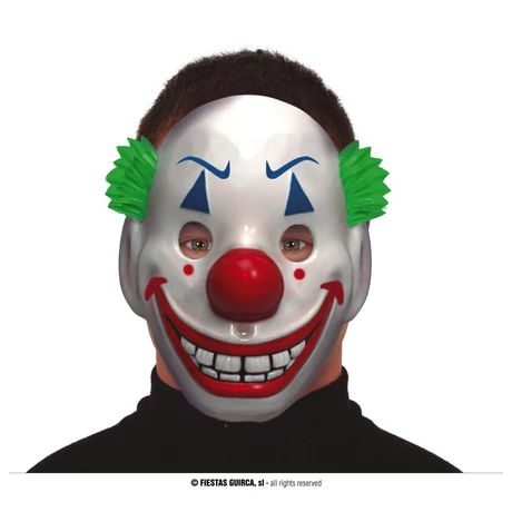 Horror gyilkos bohóc halloween farsangi jelmez kiegészítő - maszk