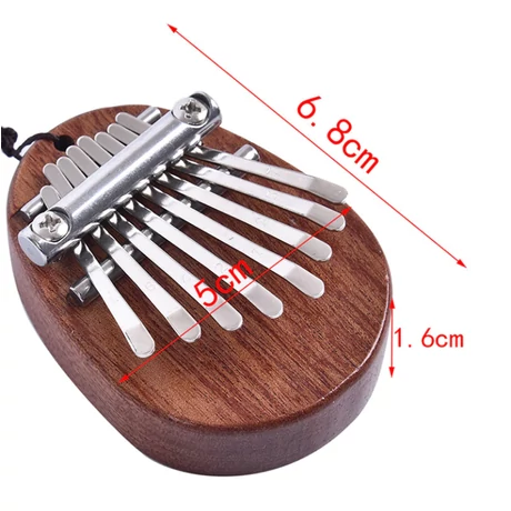 Kalimba, fa ütős hangszer (6.8x5 cm)