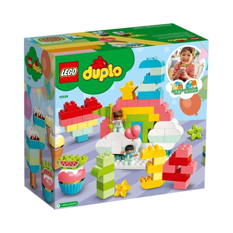 LEGO DUPLO 10958 - Kreatív 200 alkatrészes kocka készlet - születésnapi zsúr