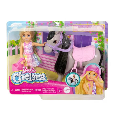 Mattel Barbie Chelsea baba pónival