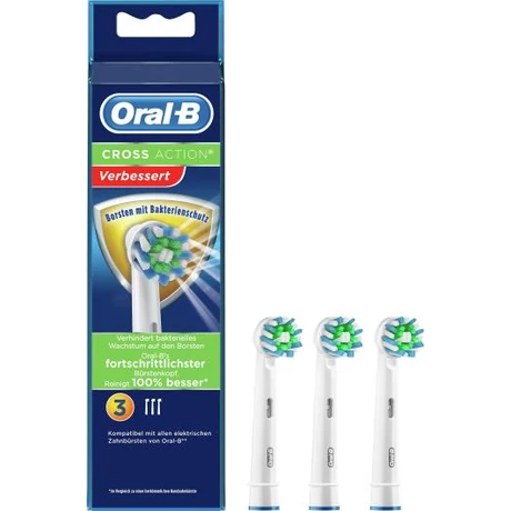 Oral-B Cross Action Antibac Pótfej 3 db