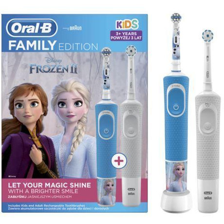 Oral-B Vitality 100 + D100 Frozen II elektromos fogkefe Family Edition