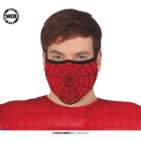Pókember Spiderman halloween farsangi jelmez kiegészítő - szájmaszk
