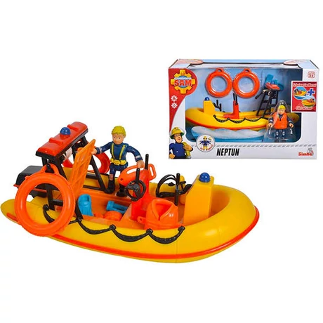 Simba Toys Sam, a tűzoltó - Neptune csónak Penny Morris figurával és kiegészítőkkel (109251047038)