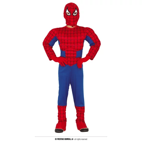 Spiderman Pókember izmos halloween farsangi jelmez - gyerek (méret:XS)