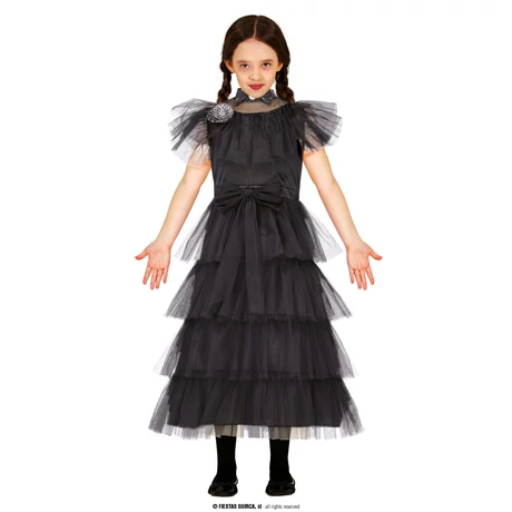 Wednesday halloween farsangi jelmez szett - gyerek (méret: 5-6)