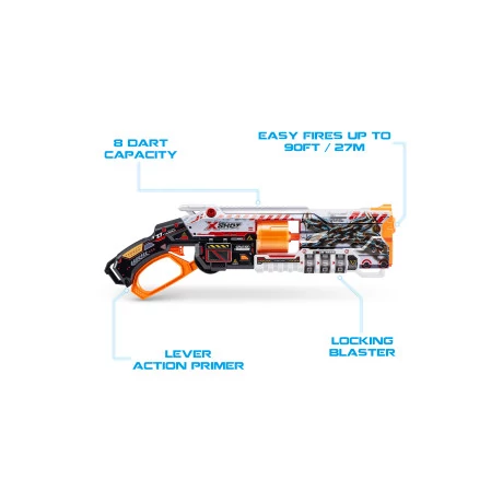 ZURU X-Shot Skins Lock Blaster Gun szivacslövő játékfegyver