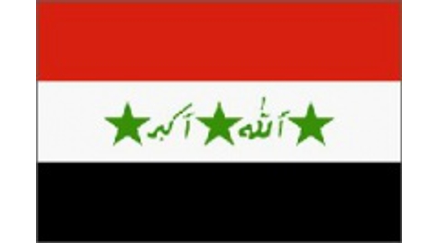 Nemzeti lobogó ország zászló nagy méretű 90x150cm - Irak, iraki