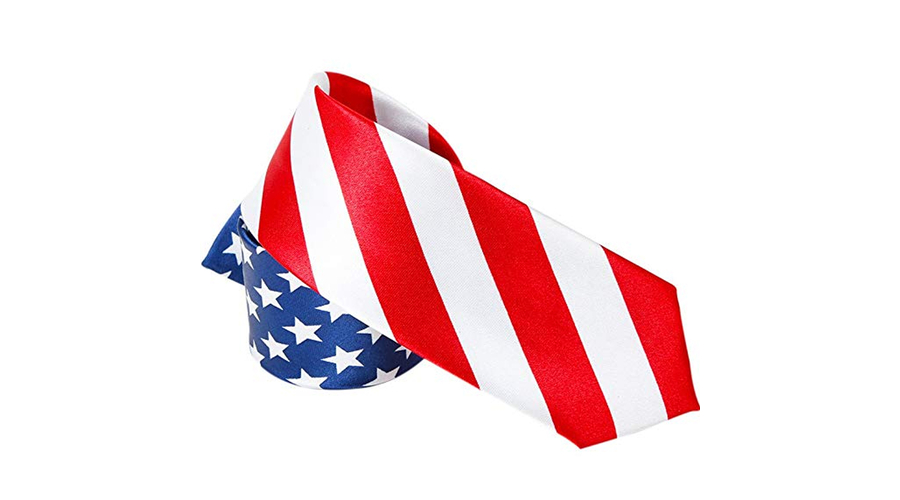 USA Amerikai zászló mintás slim nyakkendő