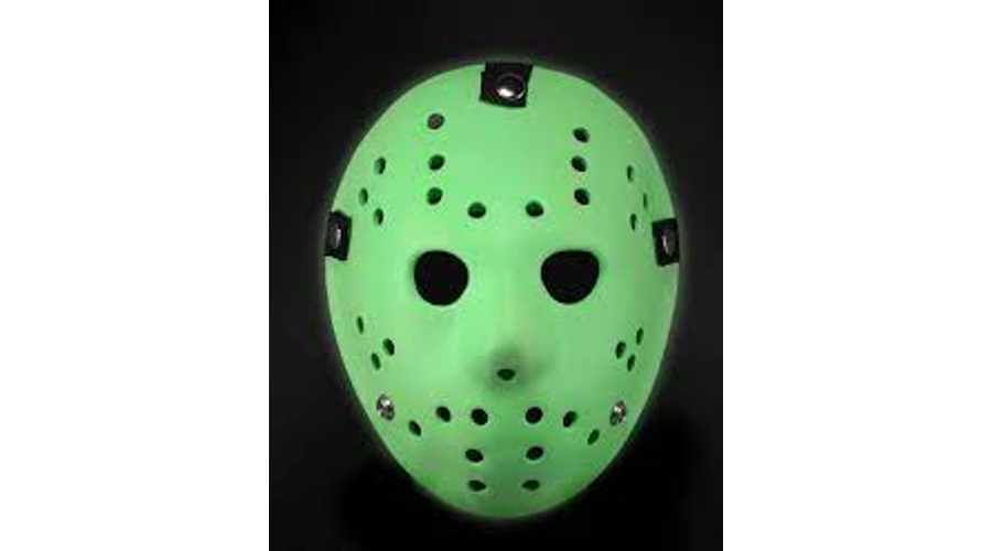 Péntek 13 - Jason Vorhees farsangi maszk - Halloween fluoreszkáló