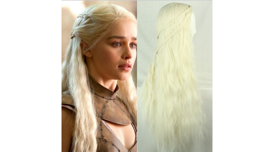 GoT Game of Thrones Trónok Harca Daenerys Targaryen halloween farsang jelmez kiegészítő - szőke paróka