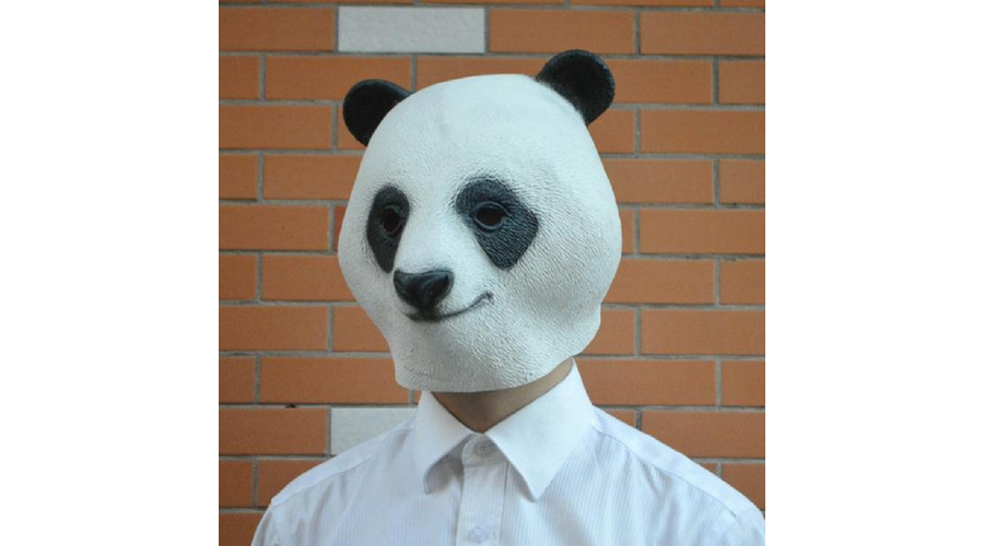 Panda halloween, farsangi maszk