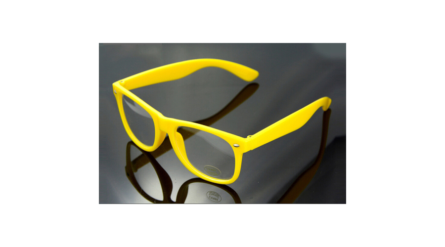 Nullás, nulldioptriás divat szemüveg - sárga