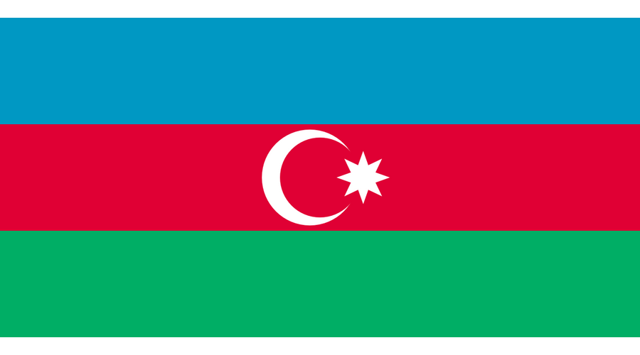 Nemzeti lobogó ország zászló nagy méretű 90x150cm - Azerbajdzsán, azeri