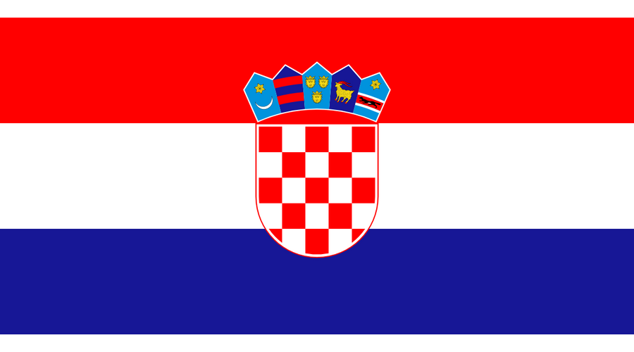 Nemzeti lobogó ország zászló nagy méretű 90x150cm - Horvátország, horvát