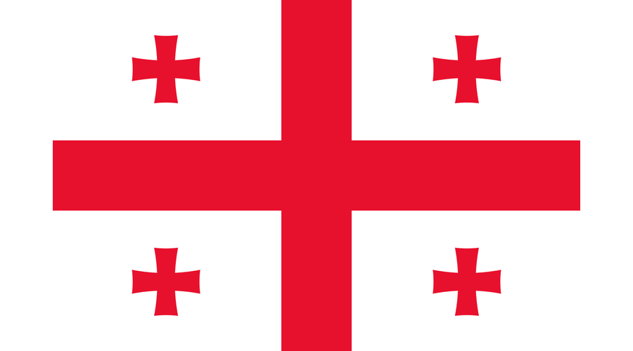 Nemzeti lobogó ország zászló nagy méretű 90x150cm - Grúzia, grúz