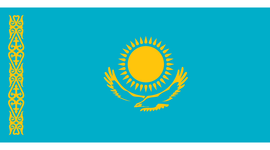 Nemzeti lobogó ország zászló nagy méretű 90x150cm - Kazahsztán, kazah