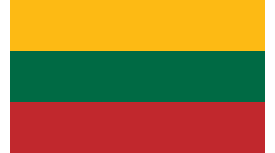 Nemzeti lobogó ország zászló nagy méretű 90x150cm - Litvánia, litván