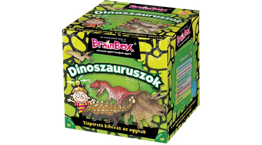 Green Board Game BrainBox - Dinoszauruszok