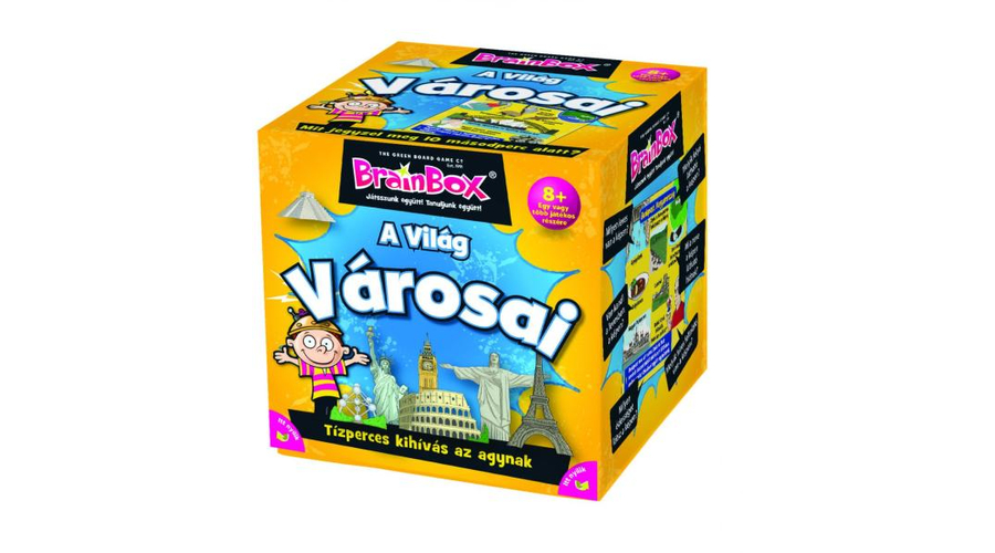 Green Board Game Brainbox - A világ városai