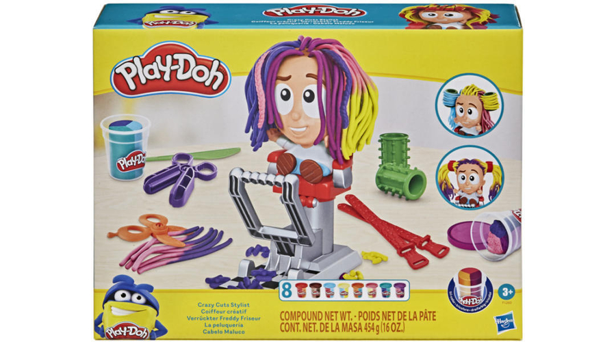 Hasbro Play-Doh Crazy Cuts Stylist fodrász gyurmakészlet (F1260)