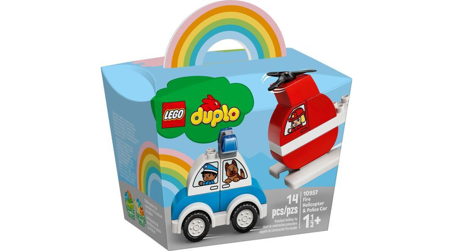 LEGO® DUPLO® - Tűzoltó helikopter és rendőrautó (10957)