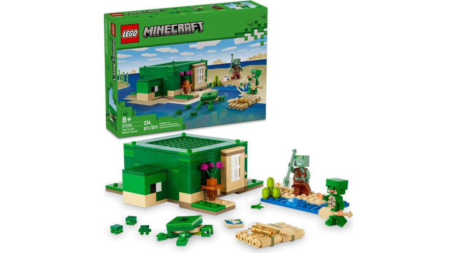 LEGO® Minecraft® - A tengerparti teknősház (21254)