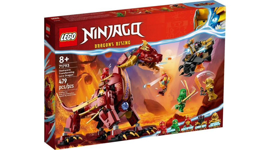 LEGO® NINJAGO® - Hőhullám átalakítható lávasárkány (71793)