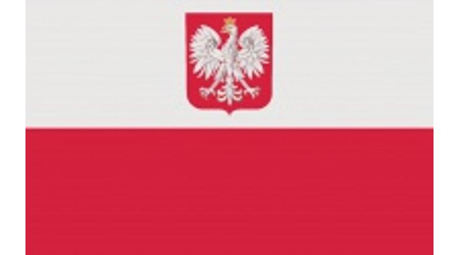 Nemzeti lobogó ország zászló nagy méretű 90x150cm - Lengyelország