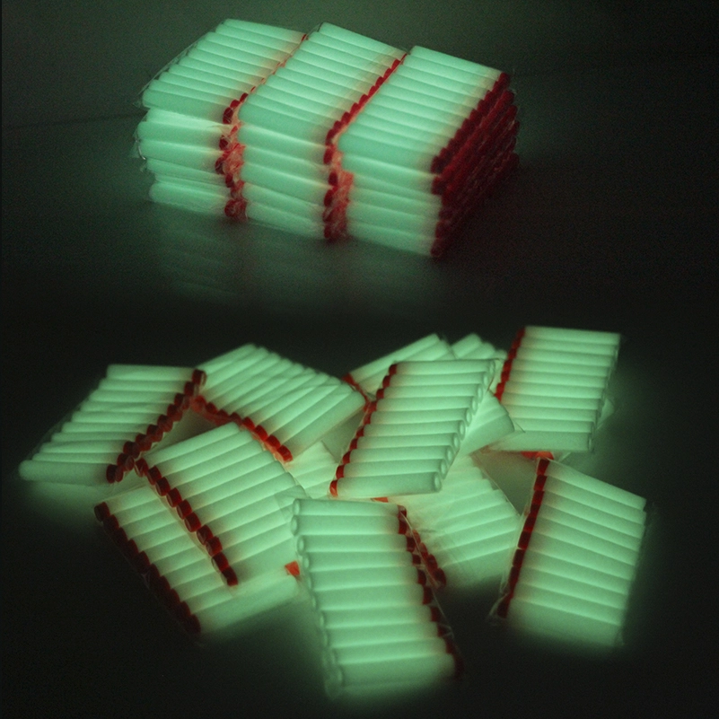 50 darabos szivacs játék lőszer nerf csatákhoz - világító, foszforeszkáló, fluoreszkáló