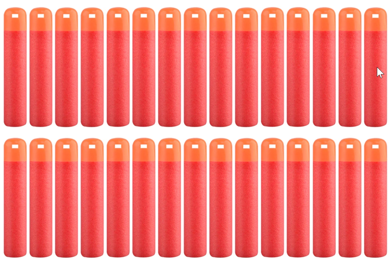 30 darabos szivacs játék töltény lőszer nerf csatákhoz - MEGA
