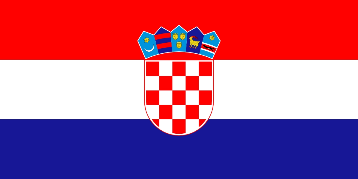 Nemzeti lobogó ország zászló nagy méretű 90x150cm - Horvátország, horvát