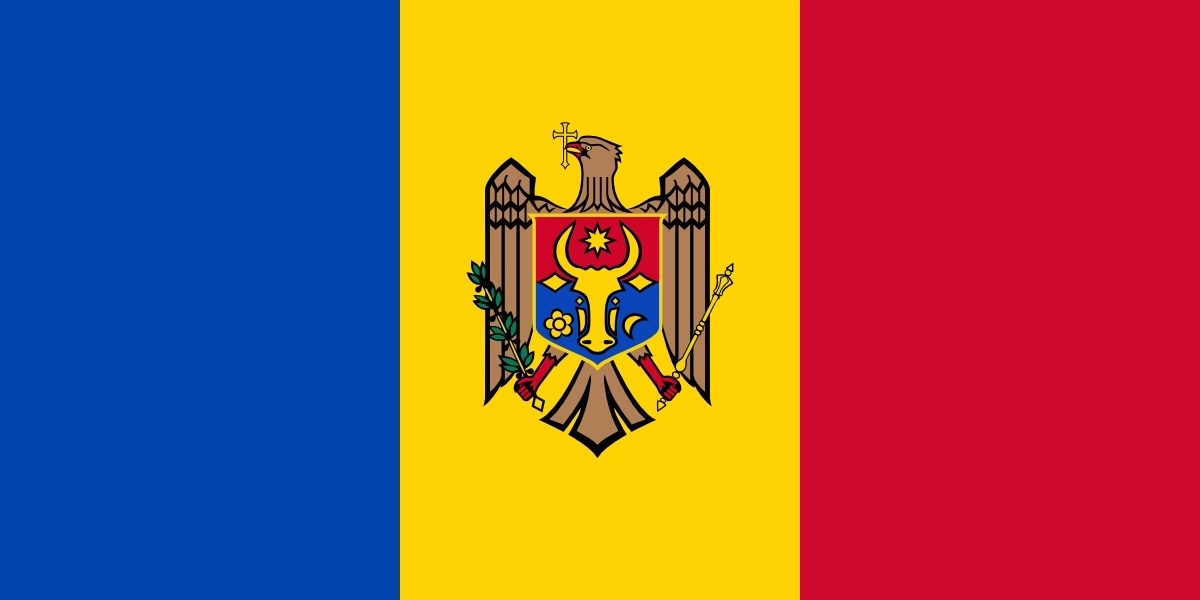 Nemzeti lobogó ország zászló nagy méretű 90x150cm - Moldova, moldáv