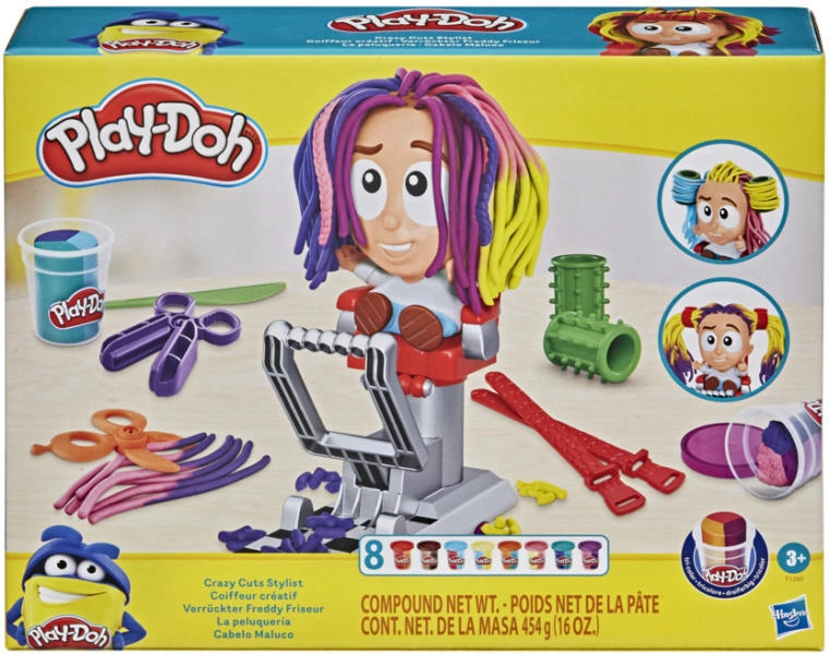 Hasbro Play-Doh Crazy Cuts Stylist fodrász gyurmakészlet (F1260)